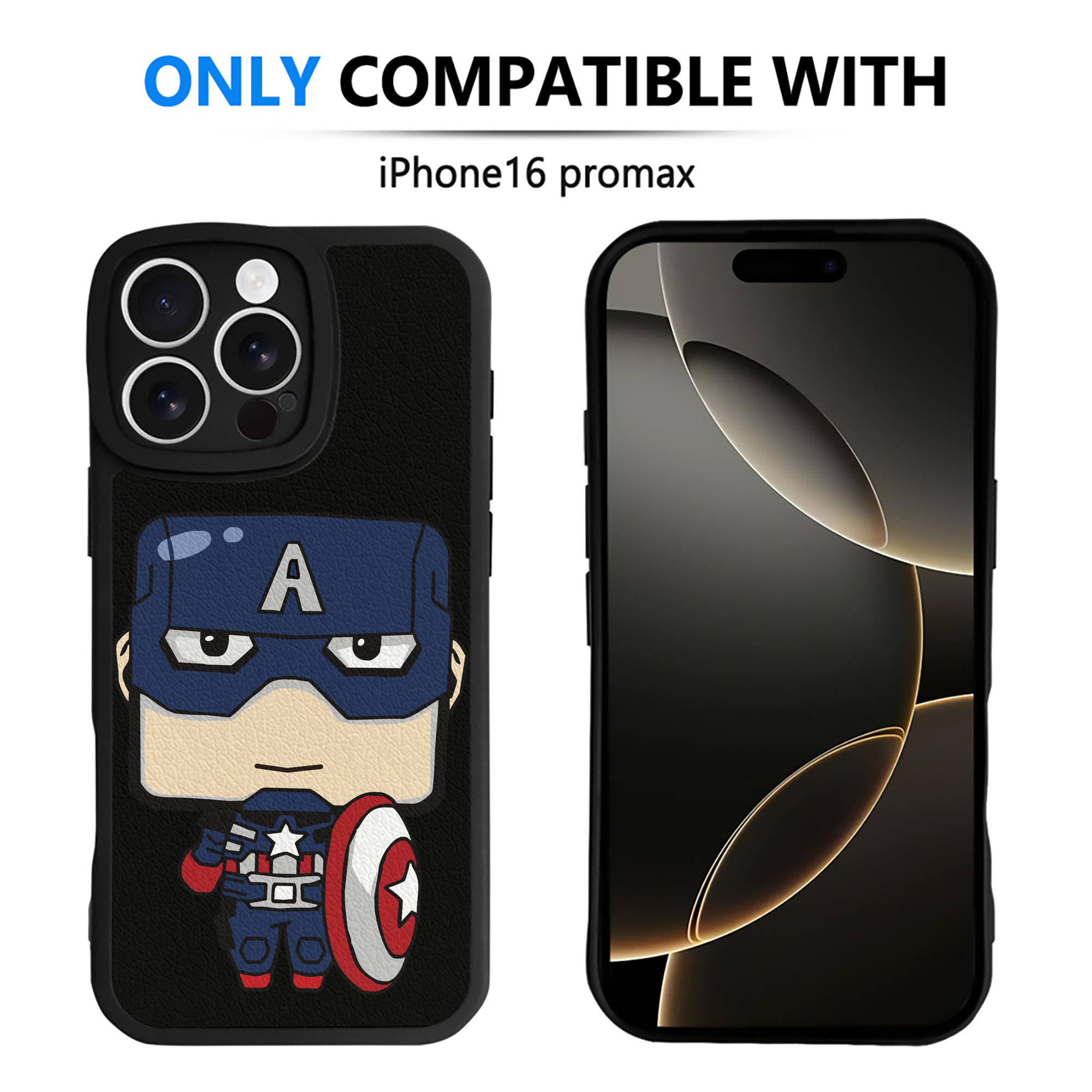 （画像用） アベンジャーズ The Avengers 【iPhone 16シリーズ対応】シリコンスマホケース（レザー調） 材質：シリコン